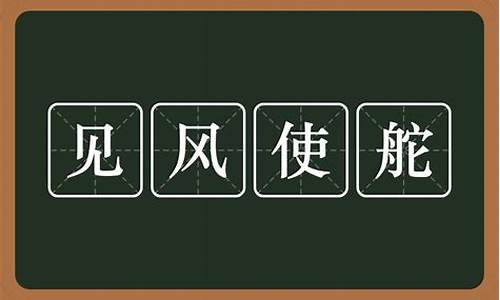 见风使舵造句和意思是什么含义_见风使舵造