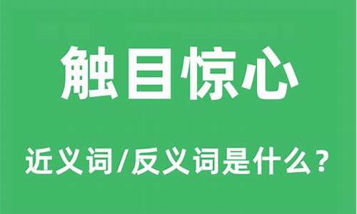 触目惊心的意思近义词是什么_触目惊心的意